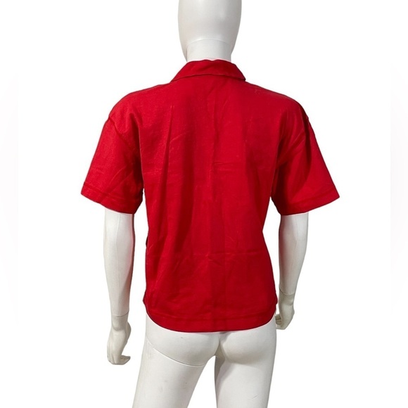 Neiman Marcus Jane Tise Red Polo Shirt Size S - Picture 4 of 8